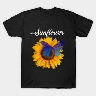 sunflower butterfly T-Shirt